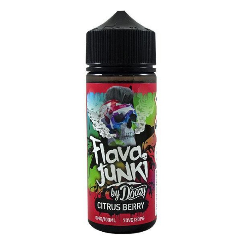 Doozy Vape Flava Junki: Citrus Berry 0mg 100ml Sho...