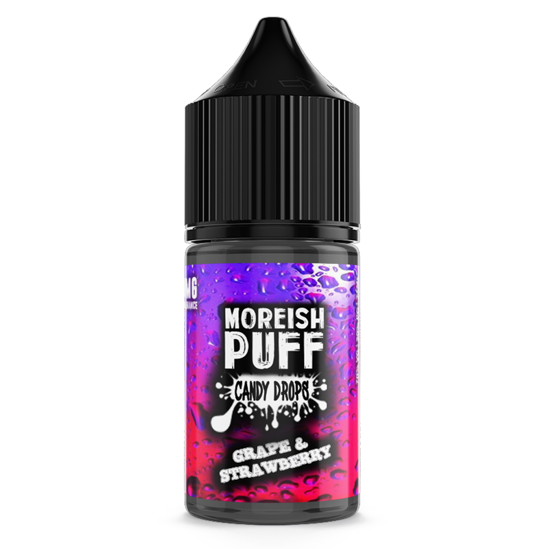 Moreish Puff Candy Drops Grape & Strawberry 0m...