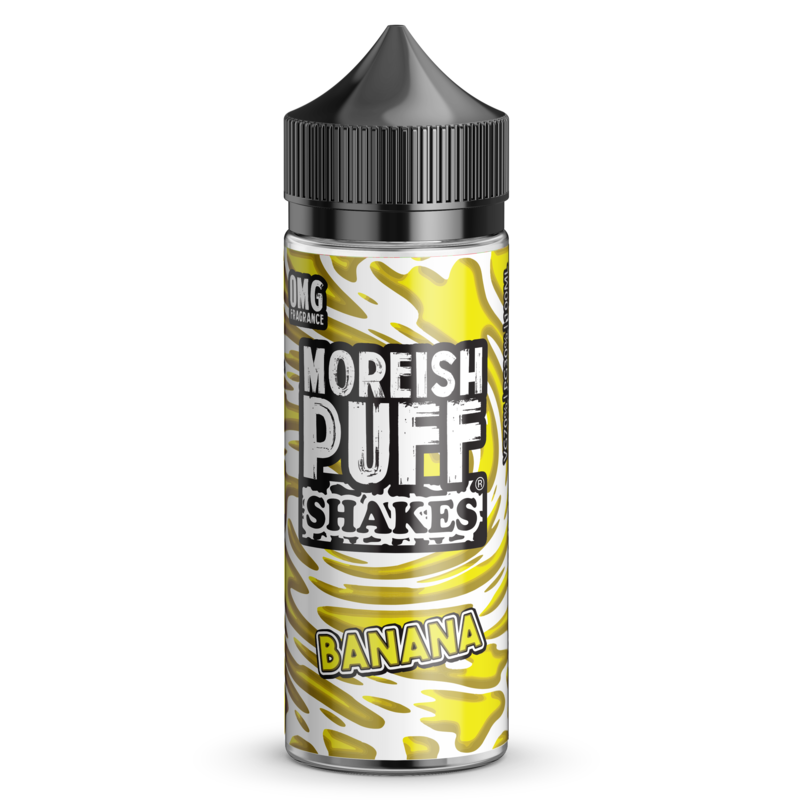 Moreish Puff Shakes Banana 0mg 100ml Short Fill E-...