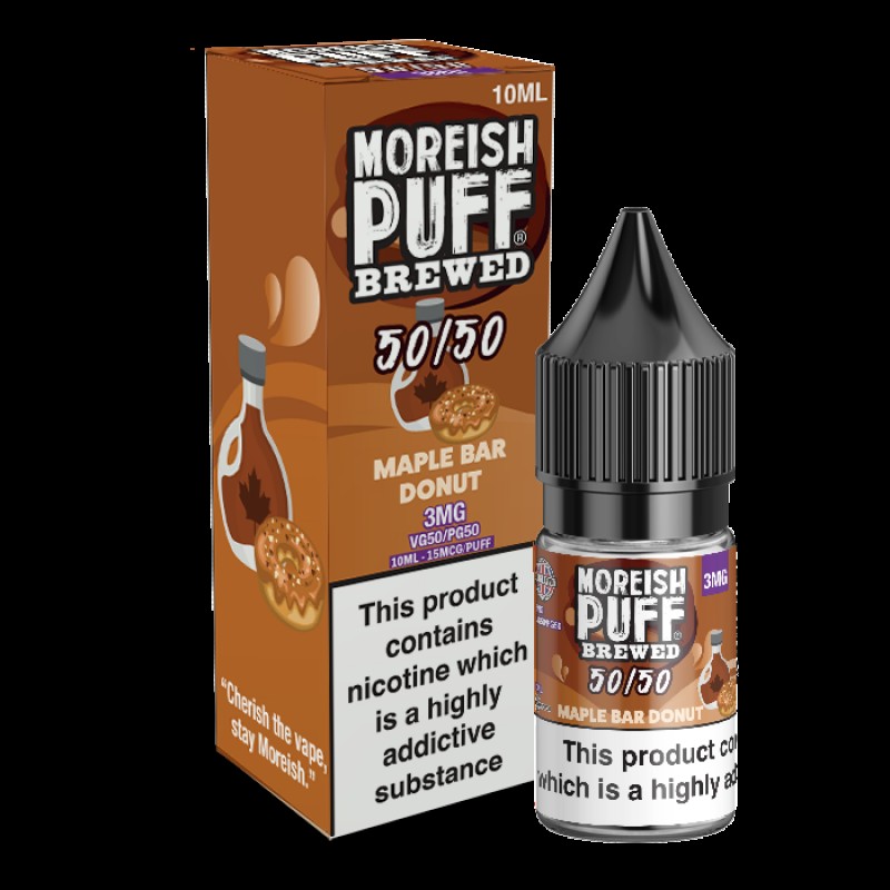 Moreish Puff Brewed 50/50: Maple Bar Donut 10ml E-...