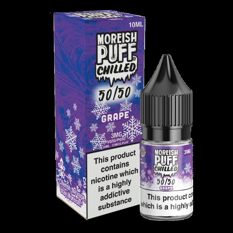 Moreish Puff Chilled 50/50: Grape Chilled 10ml E-L...