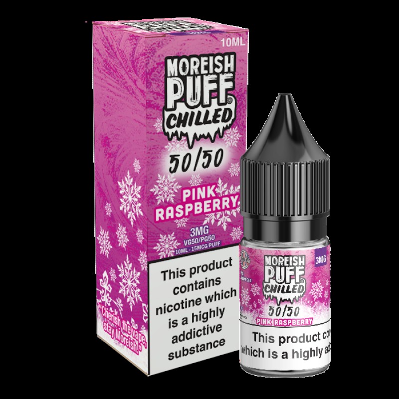 Moreish Puff Chilled 50/50: Pink Raspberry Chilled...