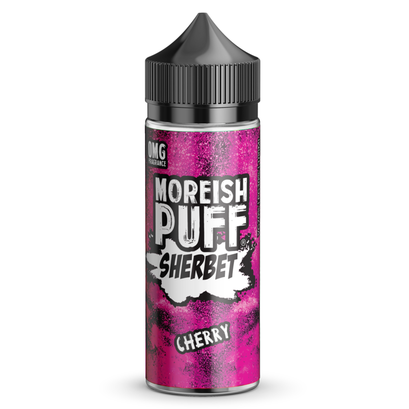 Moreish Puff Sherbet Cherry 0mg 100ml Short Fill E...