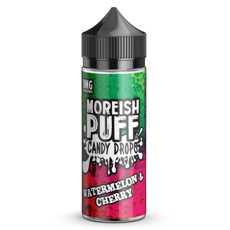 Moreish Puff Candy Drops Watermelon & Cherry 0...