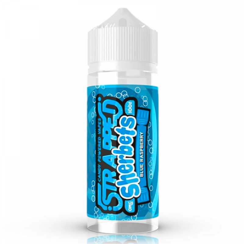 Strapped Blue Raspberry Sherbet 0mg 100ml Short Fi...