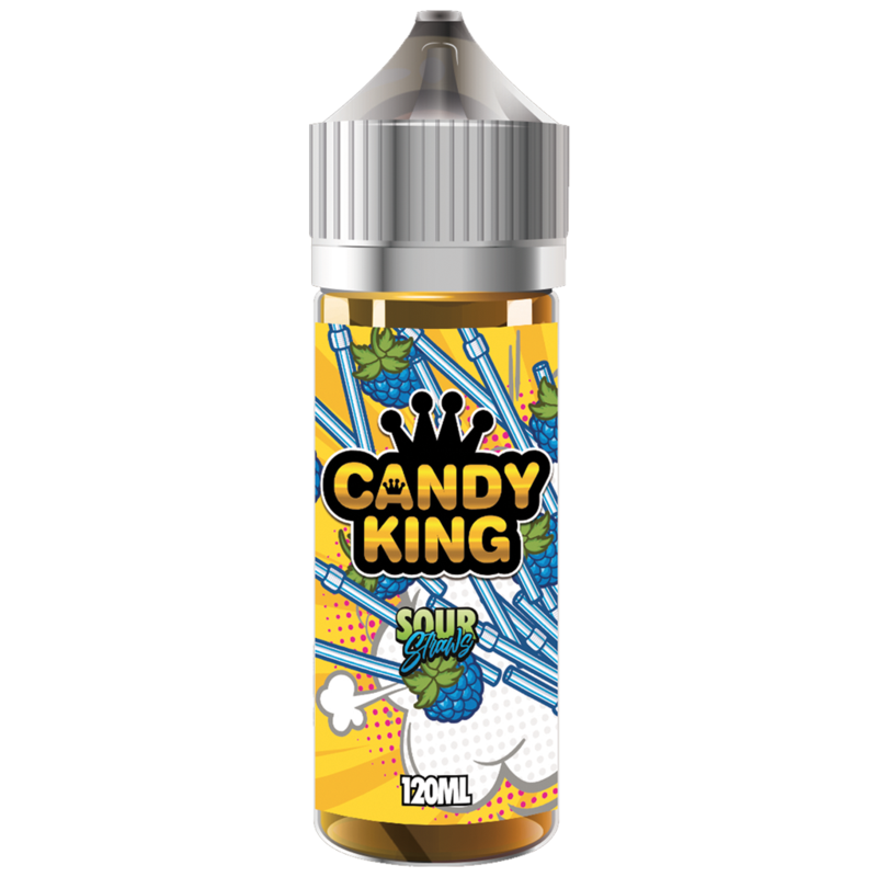 Candy King Sour Straws 0mg 100ml Short Fill E-Liqu...