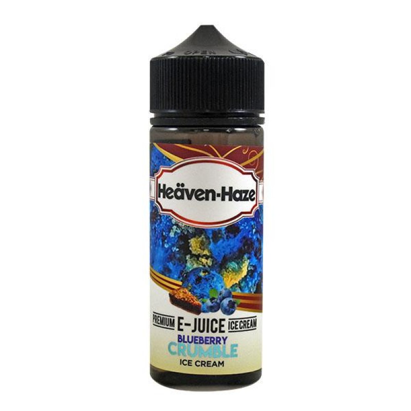 Heaven Haze Blueberry Crumble 0mg 100ml Short Fill...