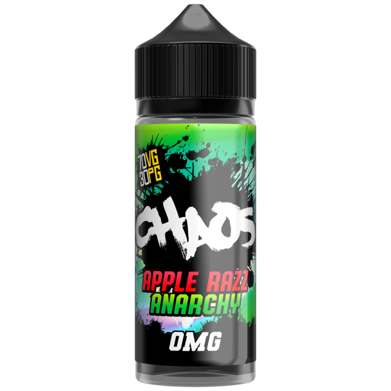 Chaos Apple Razz Anarchy 0mg 100ml Short Fill E-Li...