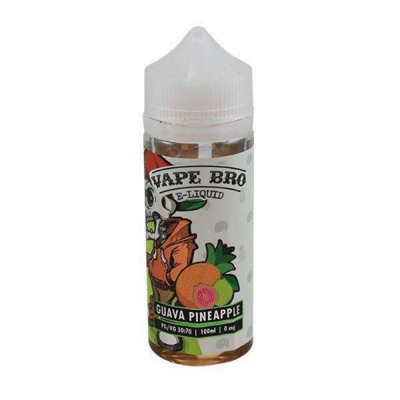 Vape Bro Guava Pineapple 0mg Short Fill - 100ml