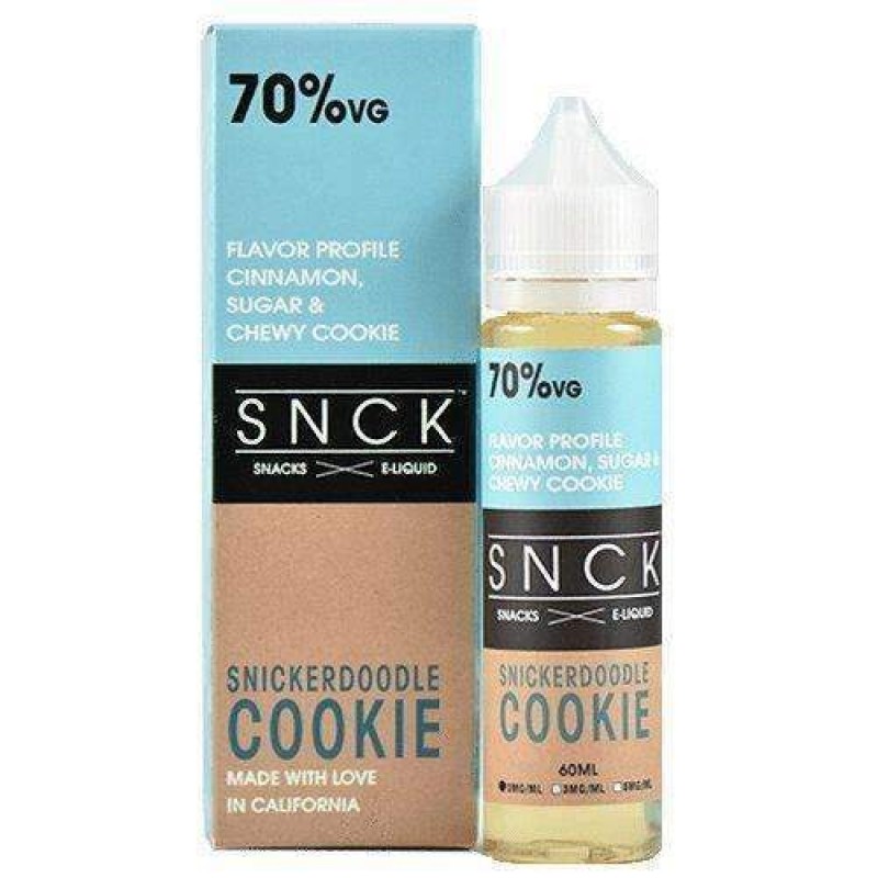 Snck Snickerdoodle Cookie 0mg Short Fill - 50ml