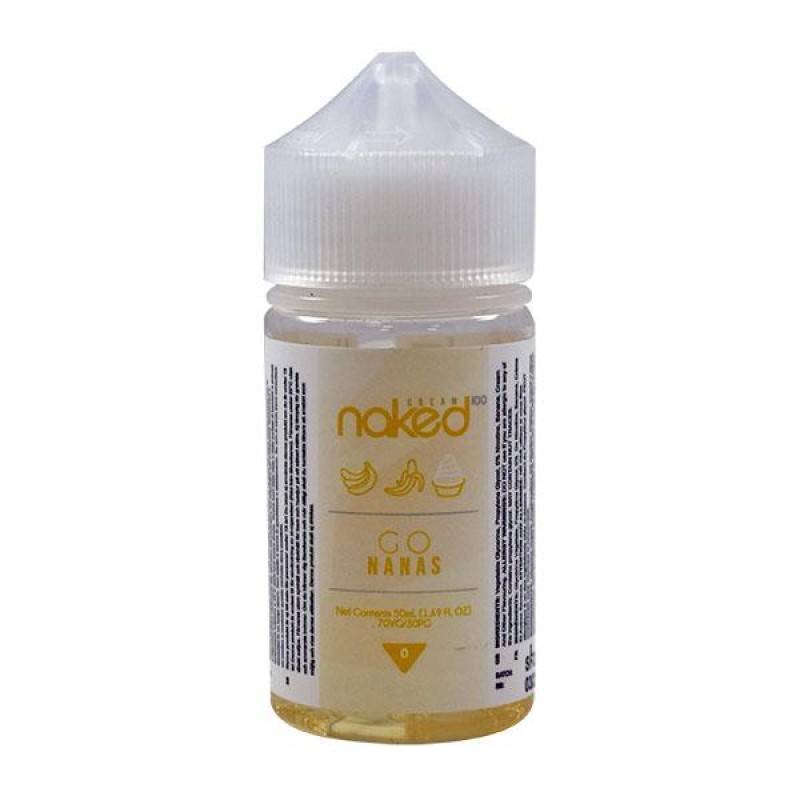 Naked 100 Cream Go Nanas 0mg 50ml Short Fill E-liq...