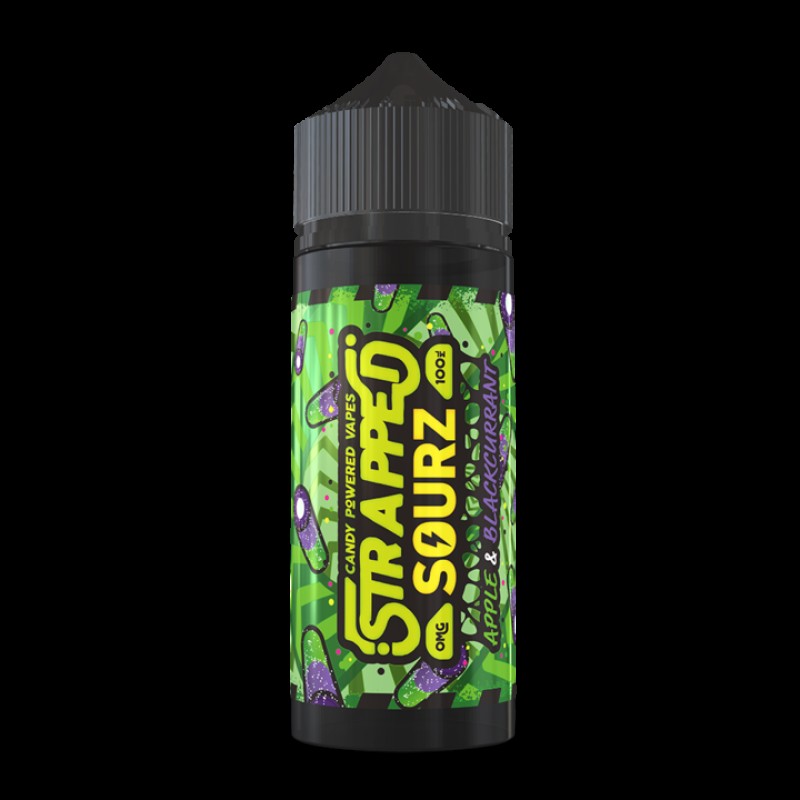 Strapped Sourz: Apple & Blackcurrant 0mg 100ml...
