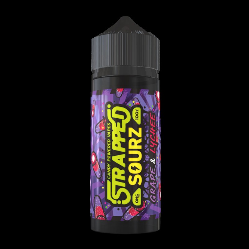 Strapped Sourz: Grape & Lychee 0mg 100ml Short...