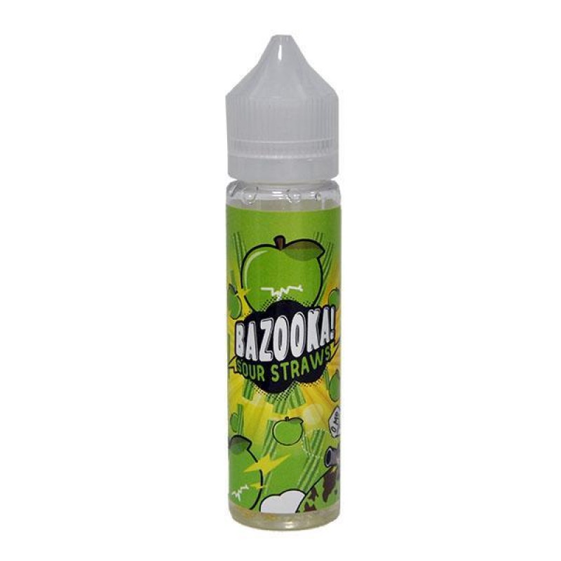 Bazooka Sour Straws: Apple Short Fills 0mg - 50ml