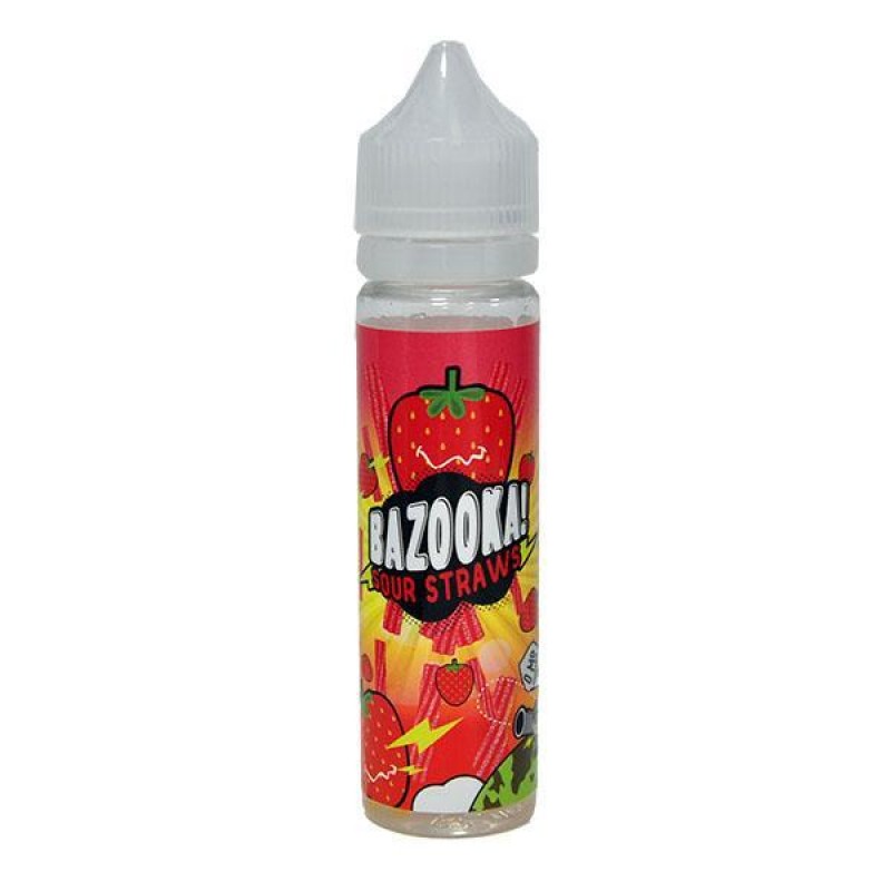 Bazooka Sour Straws: Strawberry Short Fill 0mg - 5...