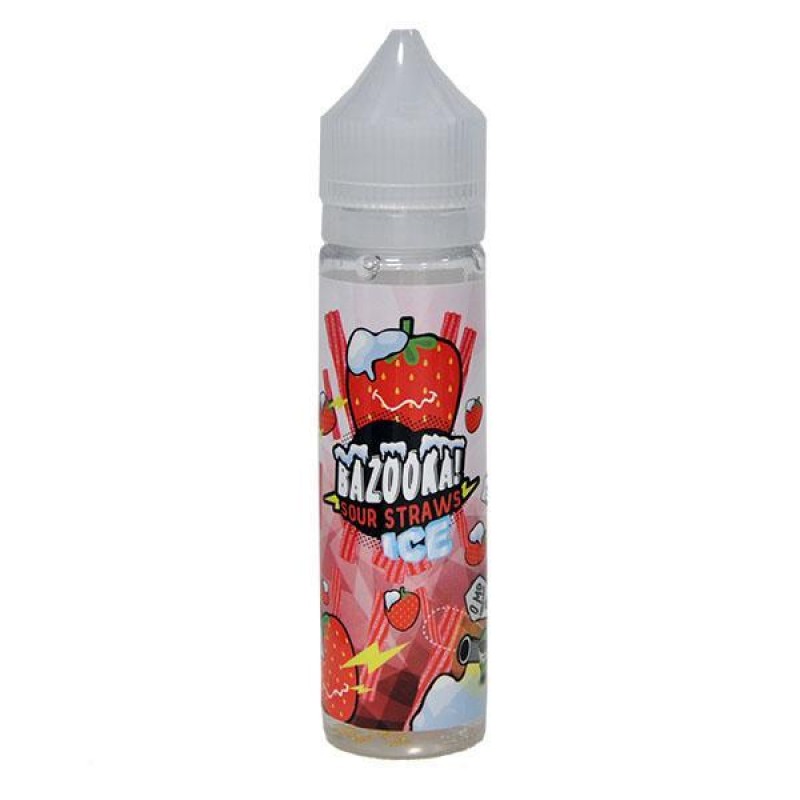 Bazooka Sour Straws: Strawberry Ice Short Fill 0mg...