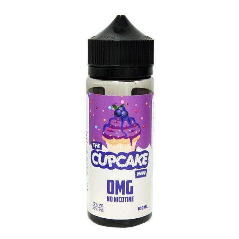 Vaper Treats Cupcake Man Blueberry 100ml Short Fil...