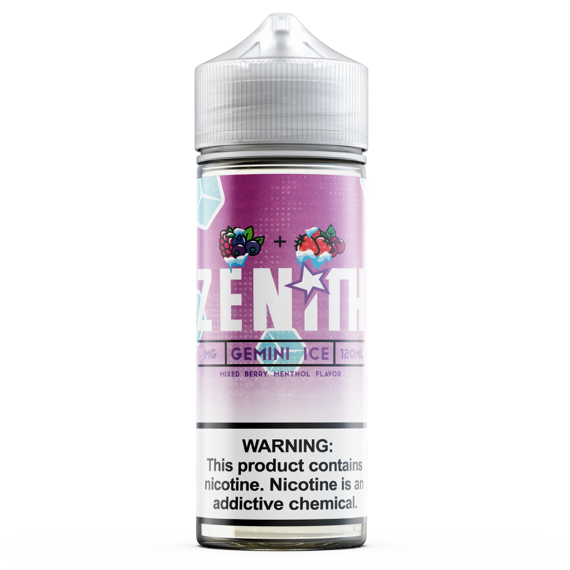 Zenith Gemini Ice 0mg 100ml Short Fill E-Liquid