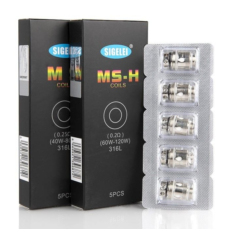 Sigelei MS-M Replacement Coils 5 Pack - 0.2 ohm