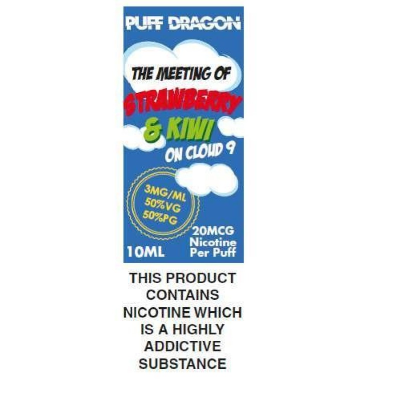 Puff Dragon Strawberry & Kiwi E-Liquid - 10ml