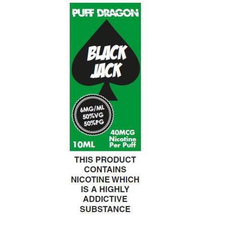 Puff Dragon Blackjack E-Liquid - 10ml