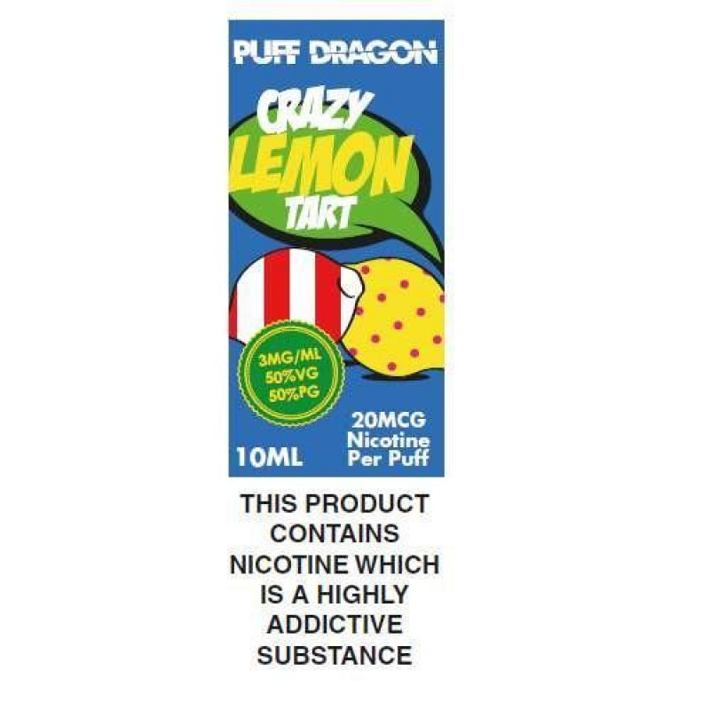 Puff Dragon Crazy Lemon Tart E-Liquid - 10ml