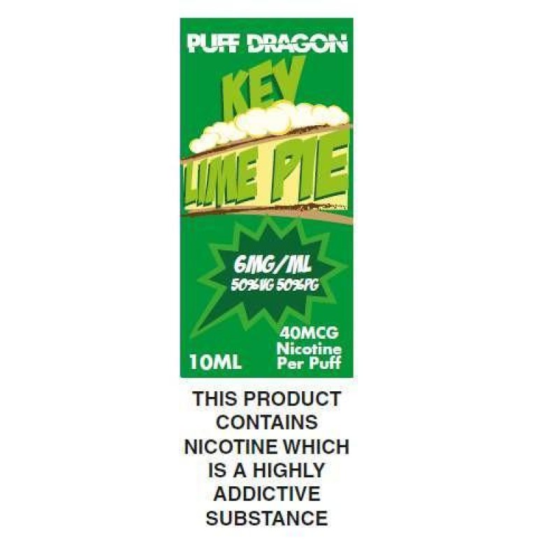 Puff Dragon Key Lime Pie E-Liquid - 10ml