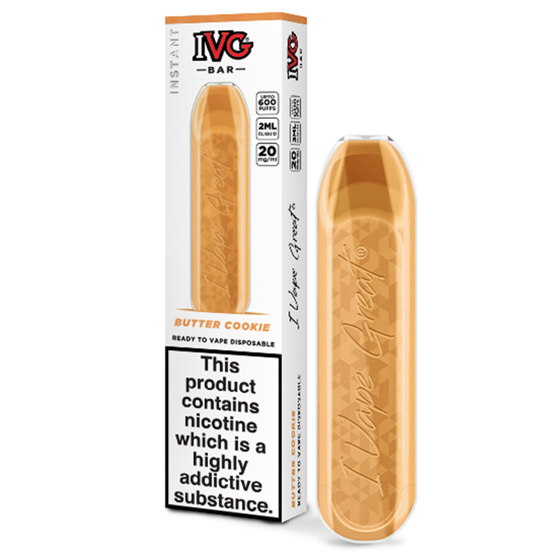 IVG Bar Butter Cookie Disposable Pod Device