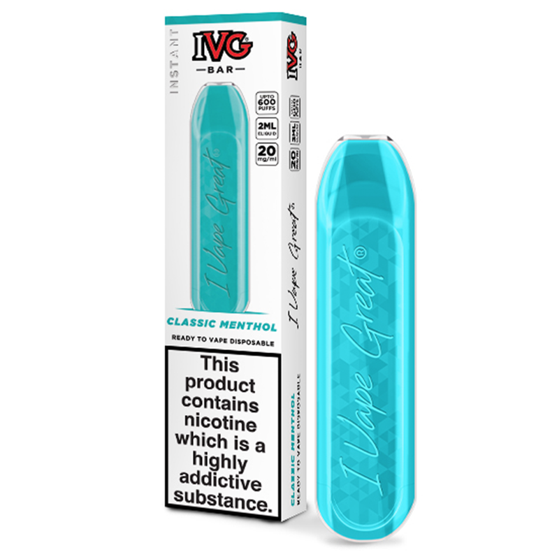 IVG Bar Classic Menthol Disposable Pod Device