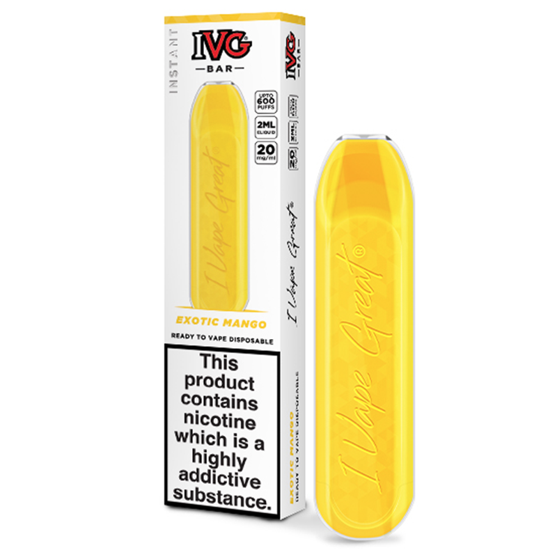 IVG Bar Exotic Mango Disposable Pod Device