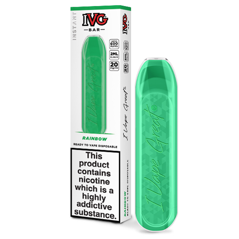 IVG Bar Rainbow Disposable Pod Device