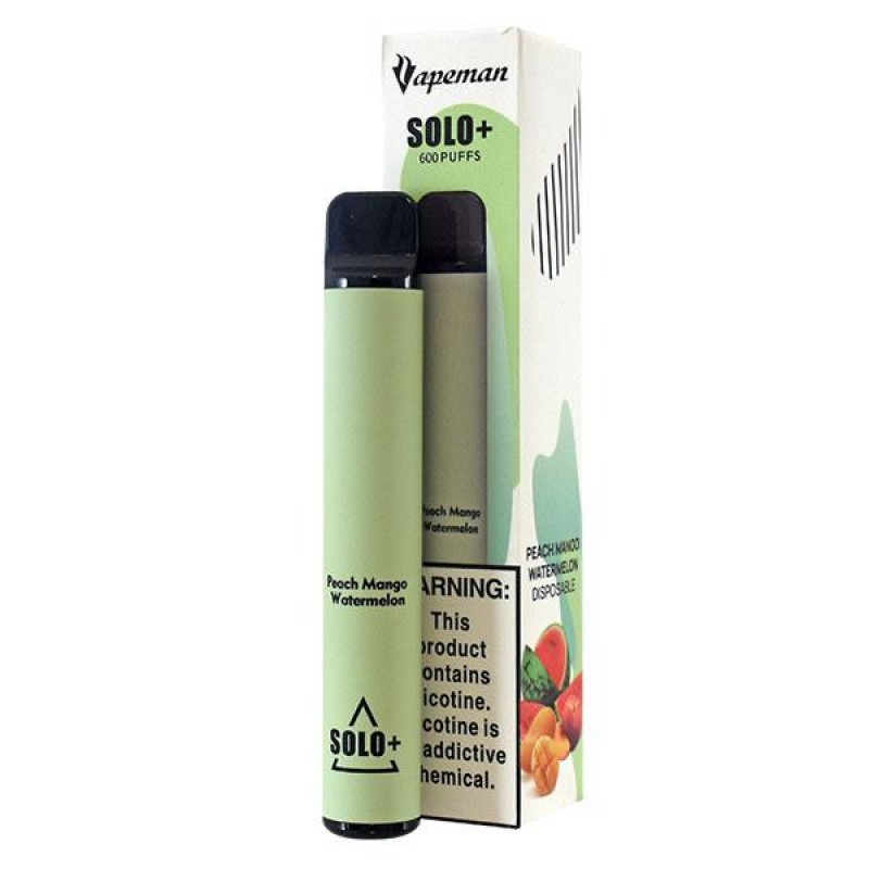 Vapeman Solo+ Peach Mango Watermelon Disposable Va...