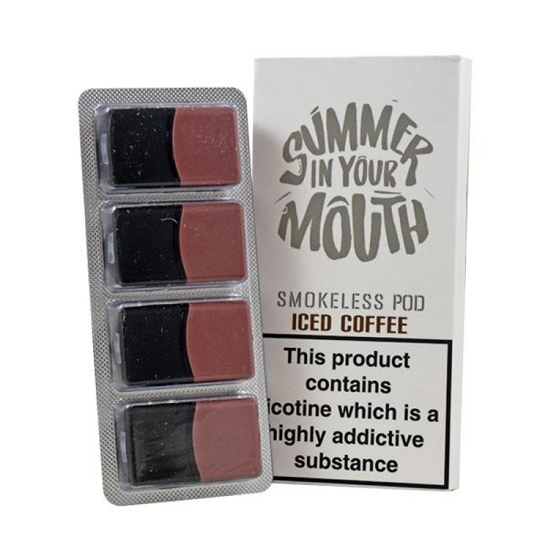 Summer In Your Mouth Iced Coffee Smokeless Pod 4 x...