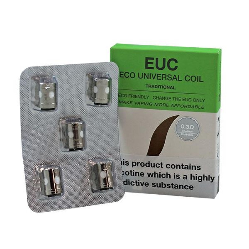 Vaporesso EUC Universal Traditional Replacement Coils 5 Pack (1 Sleeve Included)