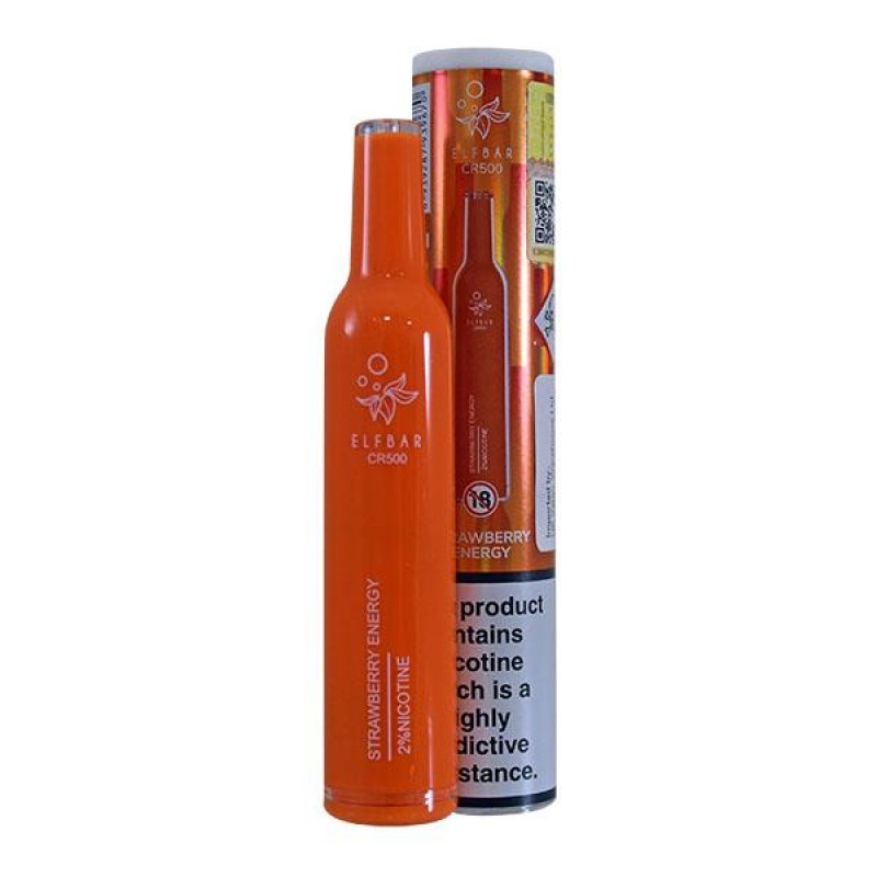 Elf Bar CR500 Strawberry Energy Disposable Vape De...