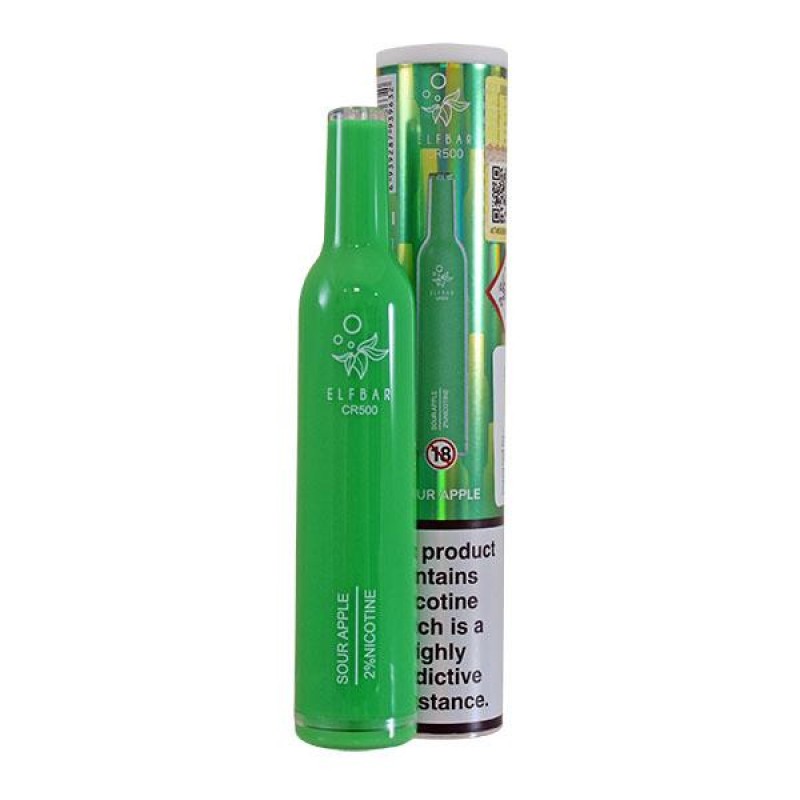 Elf Bar CR500 Sour Apple Disposable Vape Device