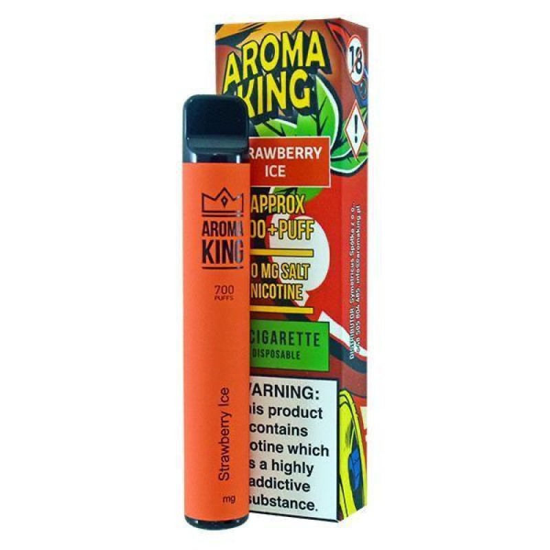 Aroma King Disposable Vape Device Strawberry Ice 2...