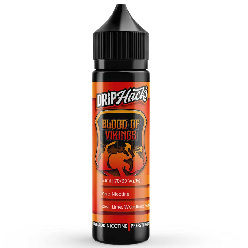 Drip Hacks Blood of Vikings 0mg 50ml Short Fill E-...